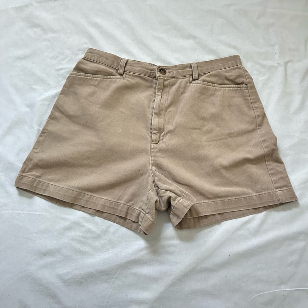 Dockers Tan Bermuda Shorts Classic Flat-Front Design